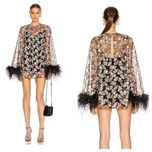 Like New ALICE MCCALL Celestial Creature Feather Swing Dress